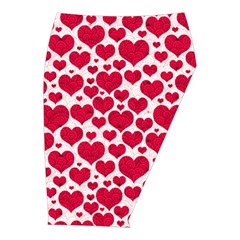 Hearts Valentine Pattern Seamless Midi Wrap Pencil Skirt from ArtsNow.com  Front Right 