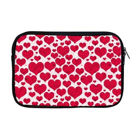 Hearts Valentine Pattern Seamless Apple MacBook Pro 17  Zipper Case from ArtsNow.com Front