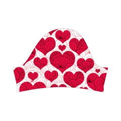 Hearts Valentine Pattern Seamless Kids  Short Sleeve Velvet Dress from ArtsNow.com Right Sleeve