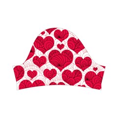 Hearts Valentine Pattern Seamless Kids  Short Sleeve Velvet Dress from ArtsNow.com Left Sleeve