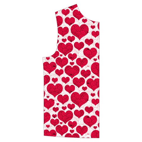 Hearts Valentine Pattern Seamless Kid s Button Up Puffer Vest from ArtsNow.com Front Right