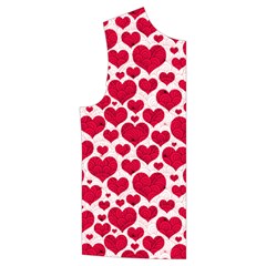 Hearts Valentine Pattern Seamless Kid s Button Up Puffer Vest from ArtsNow.com Front Right