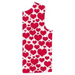 Hearts Valentine Pattern Seamless Kid s Button Up Puffer Vest from ArtsNow.com Front Left