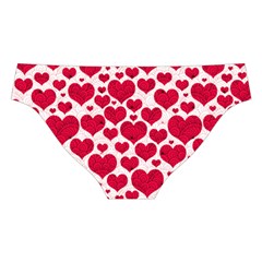 Hearts Valentine Pattern Seamless Cross Back Hipster Bikini Set from ArtsNow.com Back Under