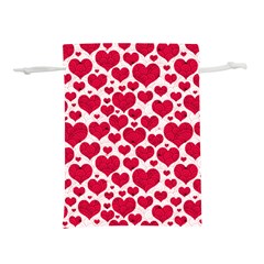 Hearts Valentine Pattern Seamless Lightweight Drawstring Pouch (M) from ArtsNow.com Back