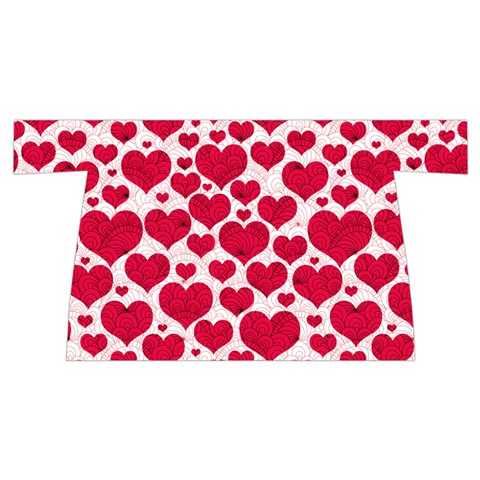 Hearts Valentine Pattern Seamless Wristlet Pouch Bag (Small) from ArtsNow.com Front