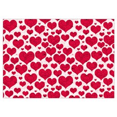 Hearts Valentine Pattern Seamless Wristlet Pouch Bag (Small) from ArtsNow.com Belt Loop