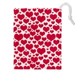 Hearts Valentine Pattern Seamless Drawstring Pouch (4XL)