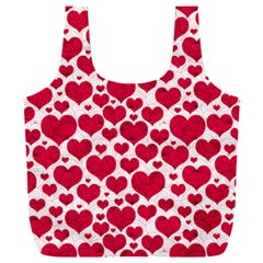 Hearts Valentine Pattern Seamless Full Print Recycle Bag (XXL) from ArtsNow.com Front