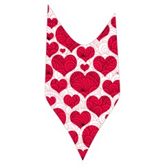 Hearts Valentine Pattern Seamless Women s Long Sleeve Raglan T Side Right