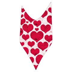 Hearts Valentine Pattern Seamless Women s Long Sleeve Raglan T Side Left