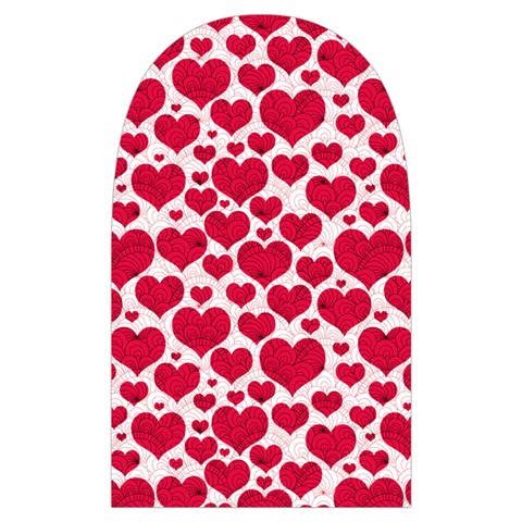 Hearts Valentine Pattern Seamless Microwave Oven Glove from ArtsNow.com Back