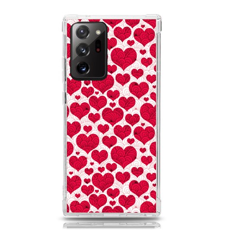 Hearts Valentine Pattern Seamless Samsung Galaxy Note 20 Ultra TPU UV Case from ArtsNow.com Front