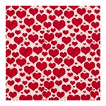 Hearts Valentine Pattern Seamless Banner and Sign 3  x 3 