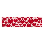 Hearts Valentine Pattern Seamless Banner and Sign 4  x 1 