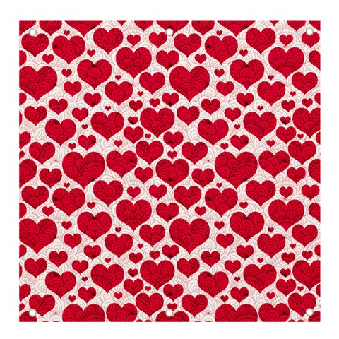 Hearts Valentine Pattern Seamless Banner and Sign 4  x 4  from ArtsNow.com Front