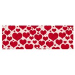 Hearts Valentine Pattern Seamless Banner and Sign 6  x 2 