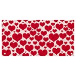 Hearts Valentine Pattern Seamless Banner and Sign 6  x 3 