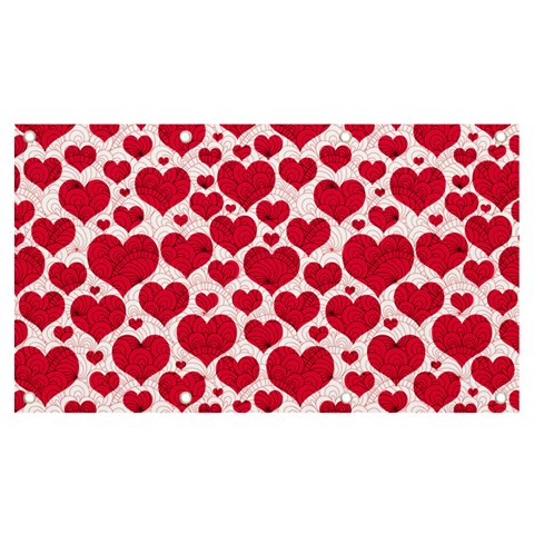 Hearts Valentine Pattern Seamless Banner and Sign 7  x 4  from ArtsNow.com Front