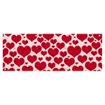 Hearts Valentine Pattern Seamless Banner and Sign 8  x 3 