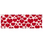 Hearts Valentine Pattern Seamless Banner and Sign 12  x 4 