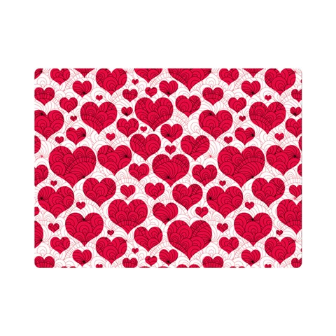 Hearts Valentine Pattern Seamless Premium Plush Fleece Blanket (Mini) from ArtsNow.com 35 x27  Blanket Front