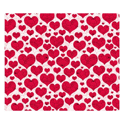 Hearts Valentine Pattern Seamless Premium Plush Fleece Blanket (Small) from ArtsNow.com 50 x40  Blanket Front