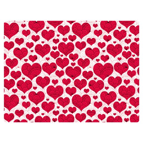 Hearts Valentine Pattern Seamless Premium Plush Fleece Blanket (Extra Small) from ArtsNow.com 40 x30  Blanket Front