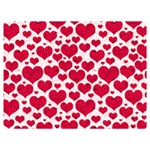 Hearts Valentine Pattern Seamless Two Sides Premium Plush Fleece Blanket (Baby Size)