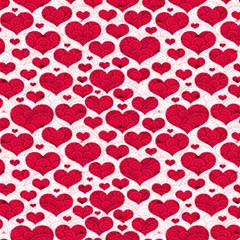 Hearts Valentine Pattern Seamless 7  x 9  Hardcover Notebook from ArtsNow.com Back Cover