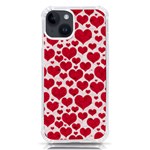 Hearts Valentine Pattern Seamless iPhone 14 TPU UV Print Case