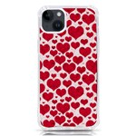 Hearts Valentine Pattern Seamless iPhone 14 Plus TPU UV Print Case