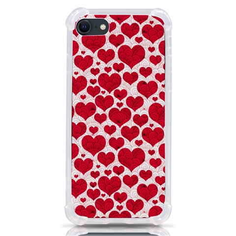 Hearts Valentine Pattern Seamless iPhone SE from ArtsNow.com Front