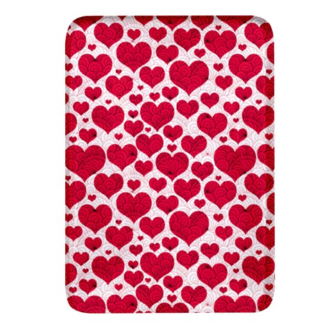 Hearts Valentine Pattern Seamless Rectangular Glass Fridge Magnet (4 pack) from ArtsNow.com Front