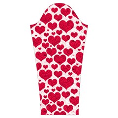 Hearts Valentine Pattern Seamless Women s Cut Out Long Sleeve T Sleeve Left