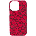 Hearts Valentine Pattern Seamless iPhone 15 Pro Max Black UV Print PC Hardshell Case