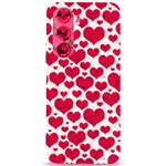 Hearts Valentine Pattern Seamless Samsung Galaxy S24 Plus 6.7 Inch Black TPU UV Case