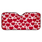 Hearts Valentine Pattern Seamless Car Windshield Sunshade