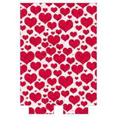 Hearts Valentine Pattern Seamless Automatic Folding Umbrella with Case (Medium) from ArtsNow.com Case