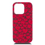 Hearts Valentine Pattern Seamless iPhone 16 Pro Max Black UV Print PC Hardshell Case