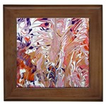 Pour Flames Framed Tile