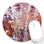 Pour Flames Round Mousepad