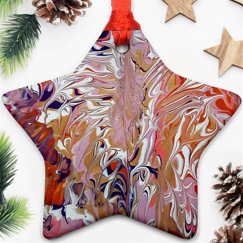 Pour Flames Ornament (Star) from ArtsNow.com Front