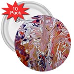 Pour Flames 3  Buttons (10 pack) 