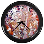 Pour Flames Wall Clock (Black)