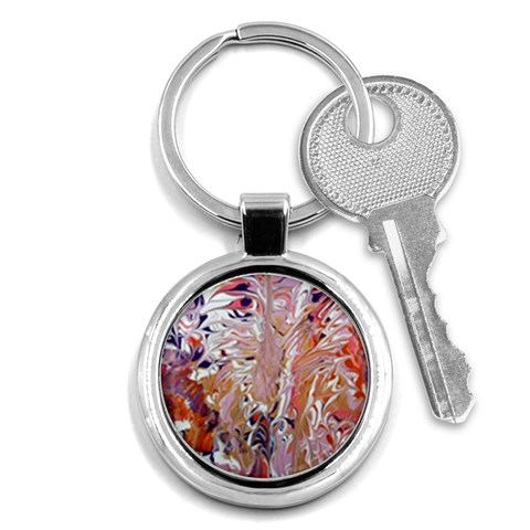 Pour Flames Key Chain (Round) from ArtsNow.com Front