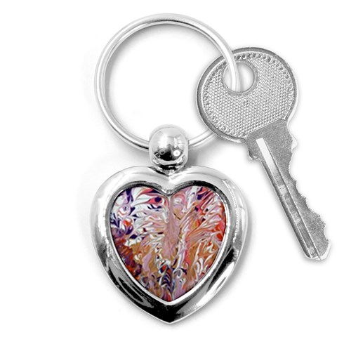 Pour Flames Key Chain (Heart) from ArtsNow.com Front