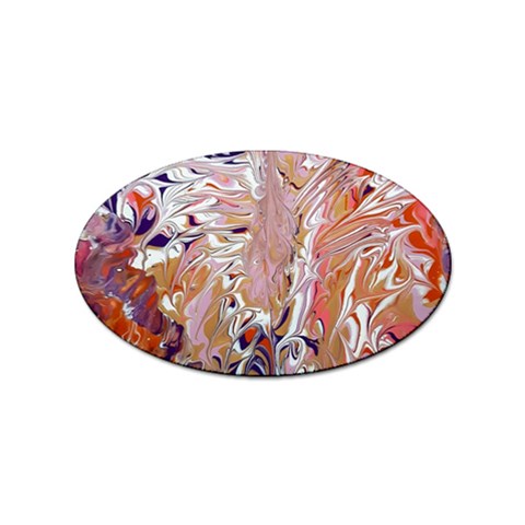 Pour Flames Sticker (Oval) from ArtsNow.com Front