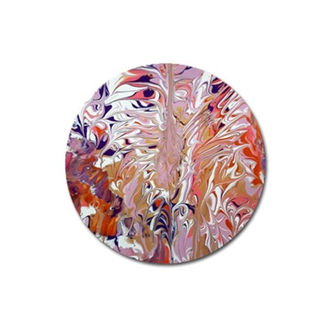 Pour Flames Magnet 3  (Round) from ArtsNow.com Front