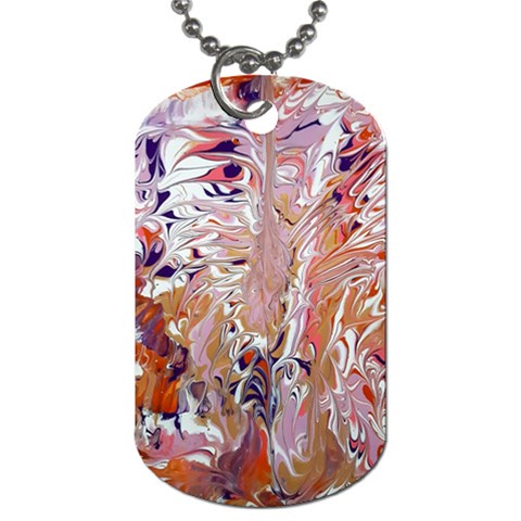 Pour Flames Dog Tag (One Side) from ArtsNow.com Front